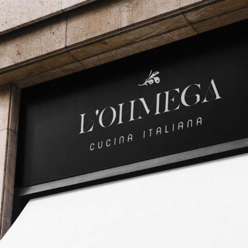 Restaurant l'Ohmega - Logo & identité visuelle